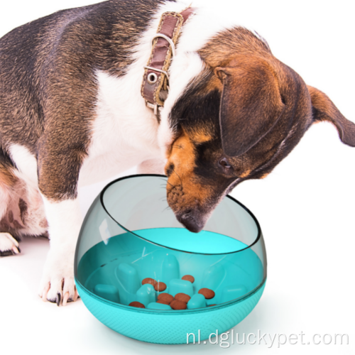 Hoge kwaliteit kleine langzaam voedsel hondenkom